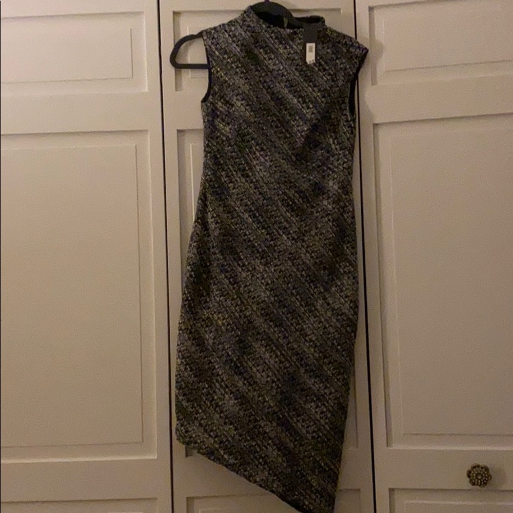 Black and white tweed dress banana republic